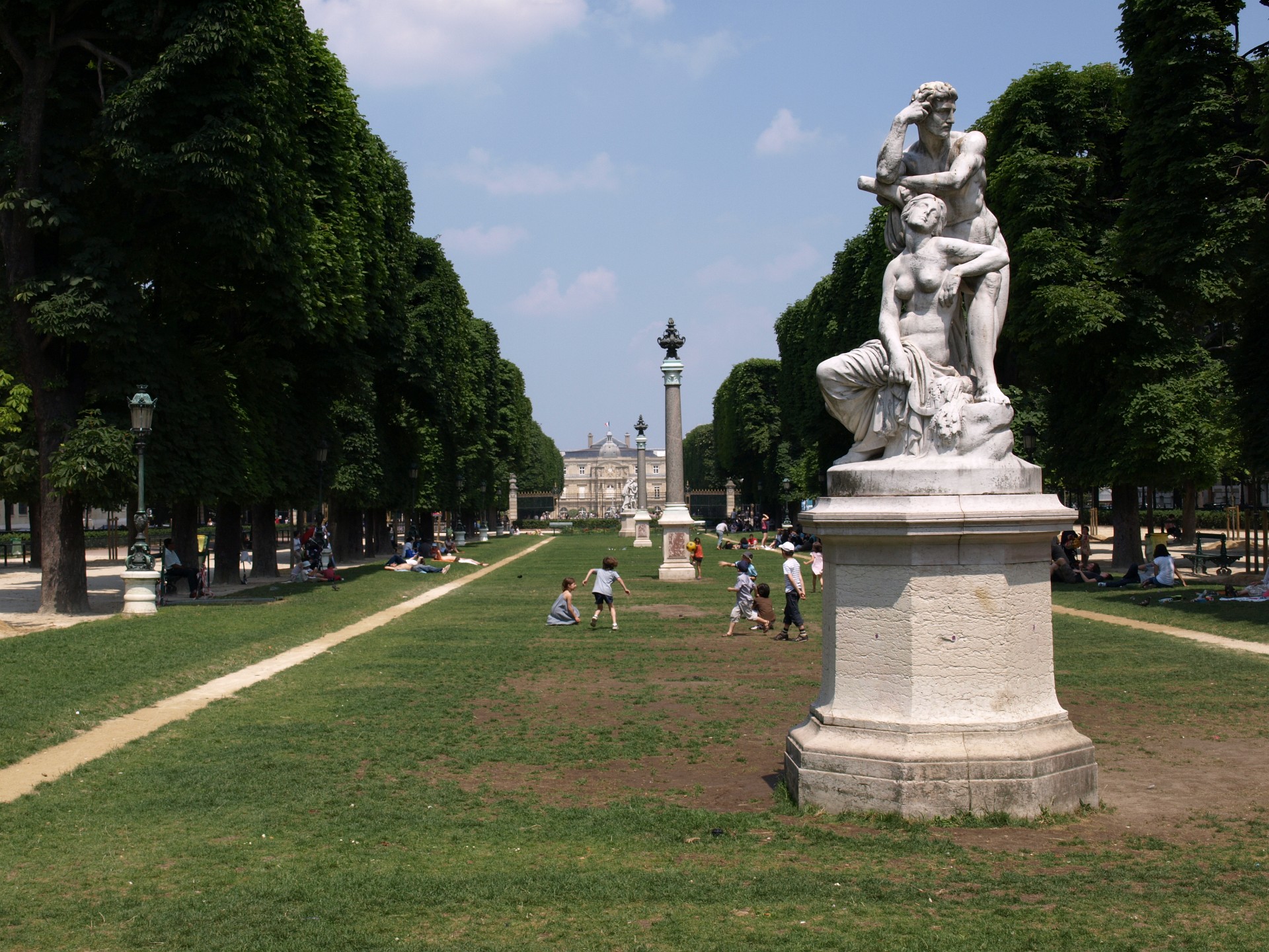 Looking Down to the Palais de Luxembourg